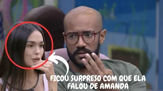 BBB 23 :🚨 Ricardo ALFACE FICA SURPRESO COM QUE Larissa FALOU DE Amanda😱ACONTECEU AGORA.