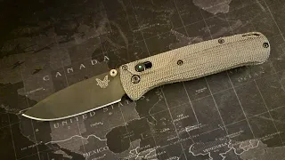 Benchmade Bugout teardown and reassembly to add a Glow Rhino tritium axis lock.