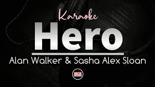 Alan Walker & Sasha Alex Sloan - Hero (Karaoke with Lyrics)