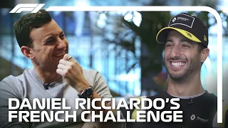 Daniel Ricciardo's Funny French Challenge | Formula 1