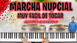 Marcha NUPCIAL tutorial en Piano Con Acordes Avanzados 💍