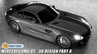How to Make Mercedes AMG GT Car in Blender 2.8 - 3D Modeling Tutorial Part 8