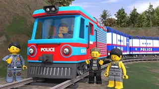 Lego Thief Try to Robb Police Train Engine! (BUT IT'S FAILD)