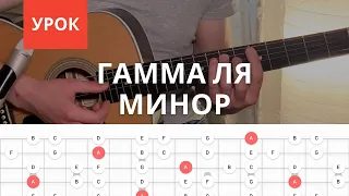 Гамма Am Ля минор на гитаре [ УРОКИ ГИТАРЫ ]