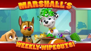 Marshall's Weekly Wipeouts! (Pups Save A Pinata)