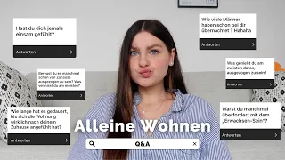 EINSAMKEIT, Tipps fürs ALLEINE WOHNEN, ausziehen von ZUHAUSE | Q&A