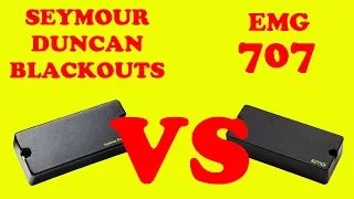 Сравнение звукоснимателей Seymour Dunkan Blackouts VS EMG 707