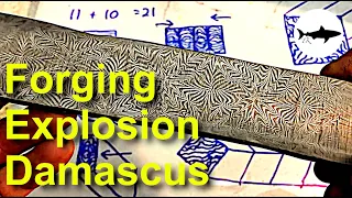 Forging Explosion Pattern Damascus