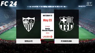 Sevilla vs FC Barcelona | La Liga | EA FC 24 |