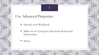 Example 1 - Advanced Properties & Quick Access Toolbar