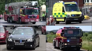 Fire Engines, Police Cars and Ambulances responding - Compilation 40