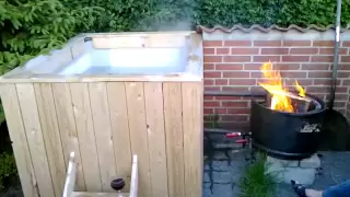 Homemade hot tub