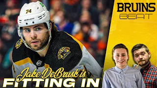 Jake DeBrusk Fitting in & The Lineup is Taking Shape | Bruins Beat