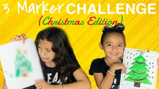 3 Marker Challenge | Christmas Edition 🌲