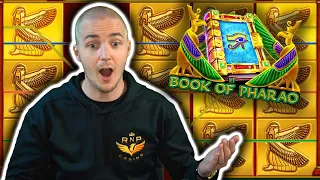 BIG WIN on BOOK OF PHARAO - Casino Slots Big Wins