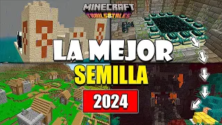 ✅La MEJOR SEMILLA de MINECRAFT 1.20.51 Bedrock y java (Todo en el Spawn)