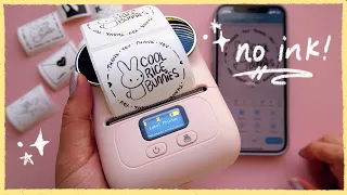 NO INK Stickers for Your Shop or Scrapbooking ✨ Phomemo M110 Mini Label Printer Demo & Review