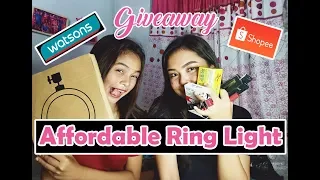 Affordable Ring Light sa Shopee Okay ba  ?? + Give away + Watsons Haul