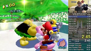 [WR] Super Mario Sunshine - All 240 Blue Coins Speedrun in 54:59 by Jcool114