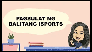 Paano Sumulat ng Balitang Isports?