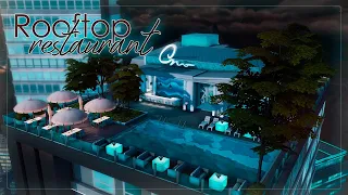 Ресторан на крыше 🌆| Симс 4: Строительство | Rooftop Restaurant | The Sims 4: Speed Build