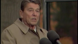 Ronald Reagan at The Dedication of The Vietnam Veterans Memorial Statue, Washington (Nov. 11, 1984)