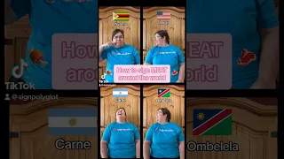 🥩 How to sign #MEAT in #Zimbabwe #Argentina #Namibia #signlanguage and #ASL
