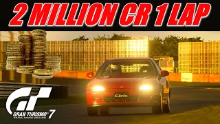 Gran Turismo 7 - 2 Million Credits In 1 Short Lap 👌 Full Guide Tsukuba Civic