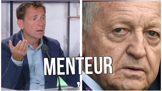 After Foot Daniel Riolo clash Jean Michel Aulas ouvertement Après Lyon Marseille «  menteur » OL OM