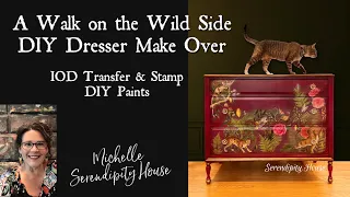 DIY Boho Dresser Make Over with IOD Transfer