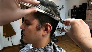 ASMR Haircut Transformation, Mainly Scissors. No Talking.