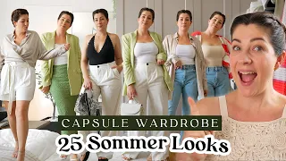 Sommer CAPSULE WARDROBE mit über 25 Looks | Mit so wenigen Teilen alle Outfits kombinieren