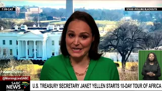 U.S. Treasury Secretary Janet Yellen starts 10-day tour of three African countries