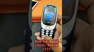 How to Hard reset Nokia 3310