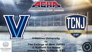 Villanova University vs. The College of New Jersey - ACHA D1 Men's Ice Hockey