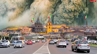 Italy panic:1 day before sunset,when eruption Campli flegrei supervolcano erupt,rumbling across land