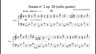 A. D'Agostino - Sonata n° 2 op. 20 sulle quinte mov. 3 (Rondò)