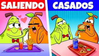 Novios vs. casados || Momentos divertidos comunes por La Pareja Pera