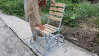 Great idea for a clever craftsman's chair / Diy smart metal chair