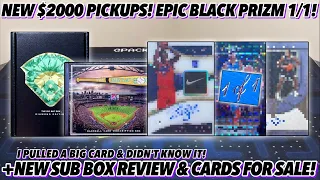 *EPIC BLACK PRIZM 1/1!* NEW $2,000 PICKUPS! +NEW SUB BOX REVIEW (BIG PULL!) & CARDS FOR SALE