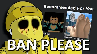 ROBLOX KEEPS RECOMMENDING ME BANNED GAMES...