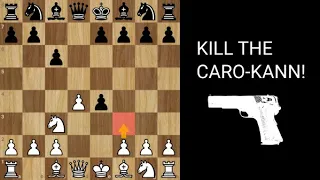 Kill the Caro-Kann with the Rasa-Studier gambit | CRAZY GAMBITS