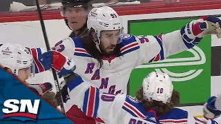 Mika Zibanejad Wins Draw, Gets Open, Fires Home One-Timer vs. Hurricanes