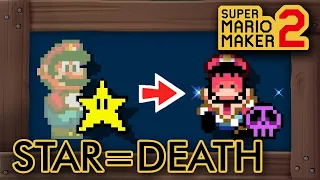 Super Mario Maker 2 - If You Touch A Super Star You Die