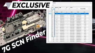 Exclusive. 7G SCN Finder for Replacing the Control Unit (ECU) of 7G Automatic Transmission Mercedes