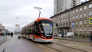 Поездка на 71-931М "Витязь-М" №8914 Проспект Маршала Жукова - Ст.м. "Автово" (маршрут 60)