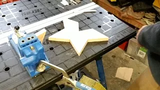 Tutorial ,Como hacer  Estrellas de 5 picos con recortes o retazos de madera