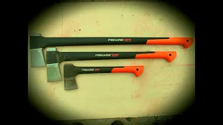 Топор-Колун Fiskars X11,X25,X27,обзор,тест