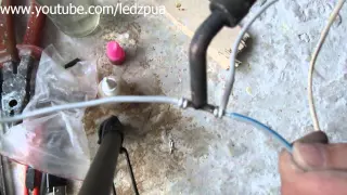 Пайка алюминиевых проводов / Soldering aluminum wires
