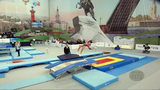 ROUX Laurence (CAN) - 2018 Trampoline Worlds, St. Petersburg (RUS) - Qualification Double Mini R2